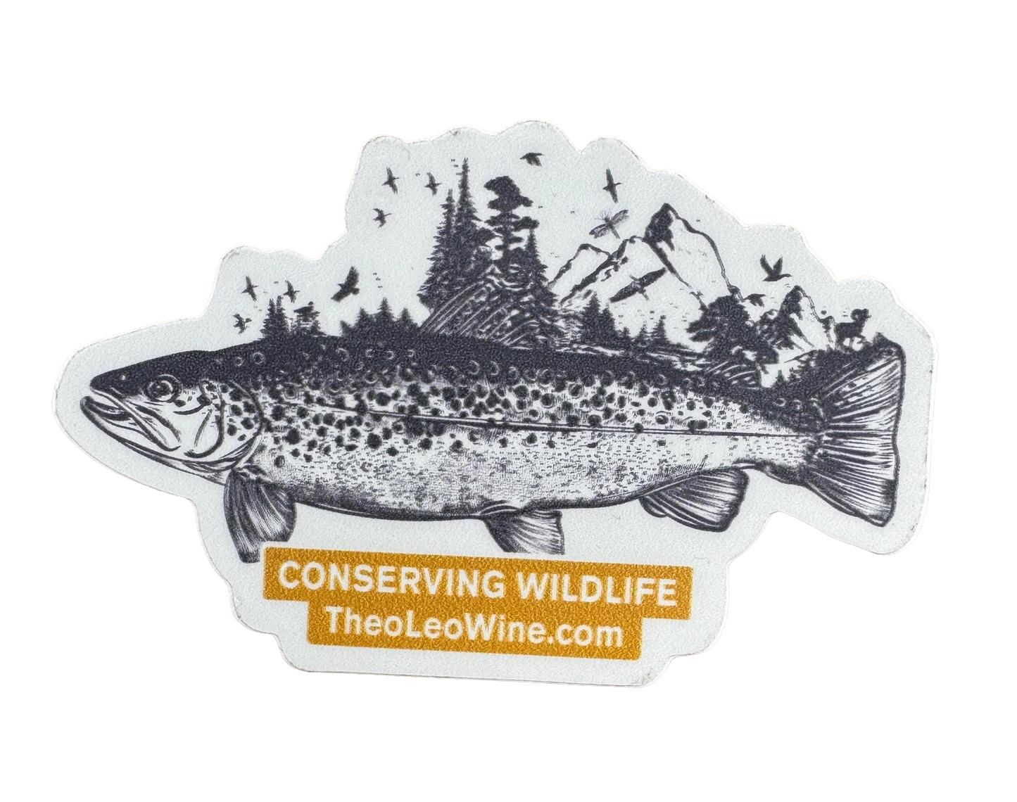 theoleo Trout Conserving Wildlife Sticker